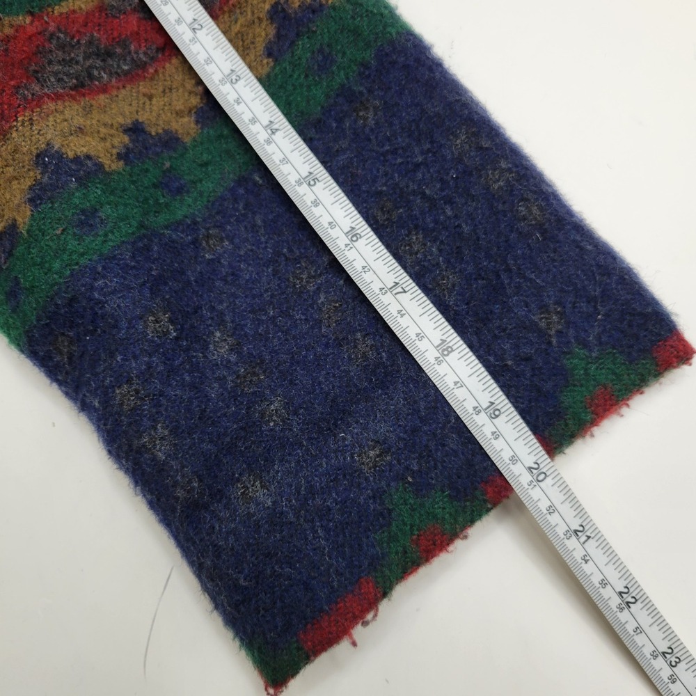 Vintage Geometric Pattern Wool Toggle Coat Women'… - image 8